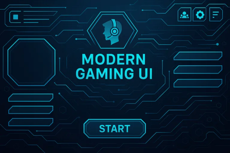 Modern Gaming Interface – NP Modz APK Mod Menu Visual Theme