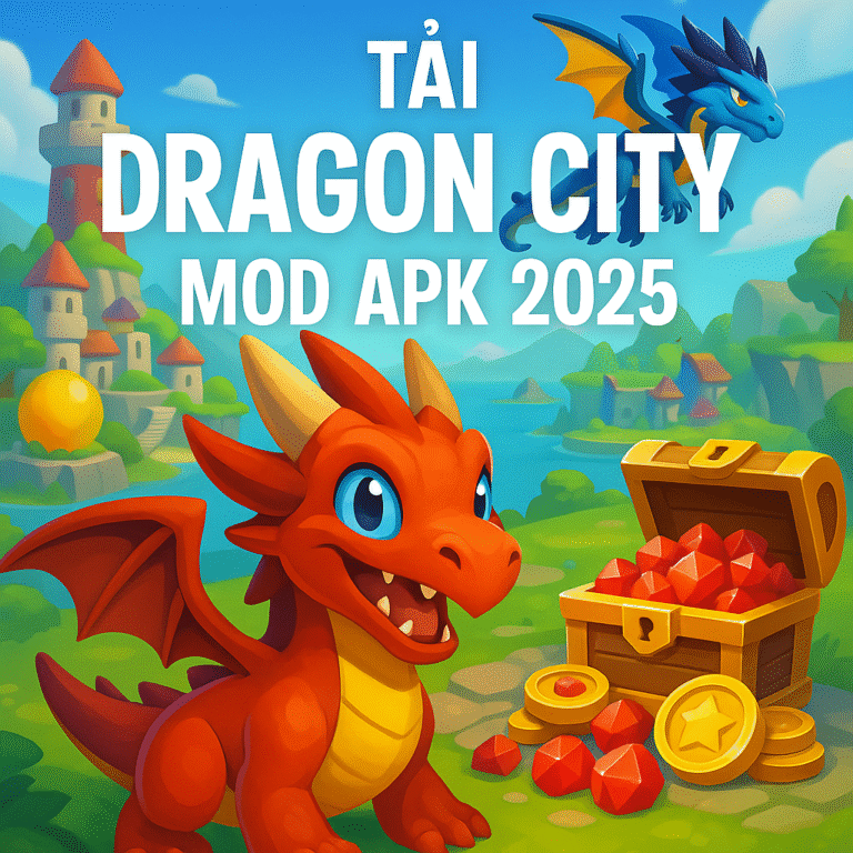 Tải Dragon City MOD APK 2025 với One Hit, 99.999 Gems và tài nguyên không giới hạn