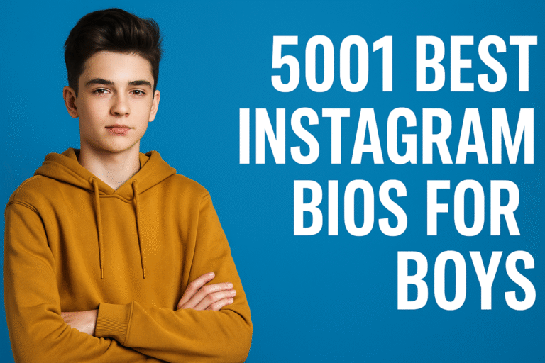 Fantastic Instagram bios for boys – Cool Trendy & Stylish