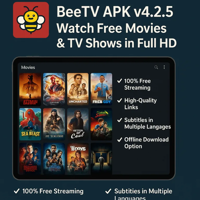 Download BeeTV APK v4.2.5 – Free HD Streaming