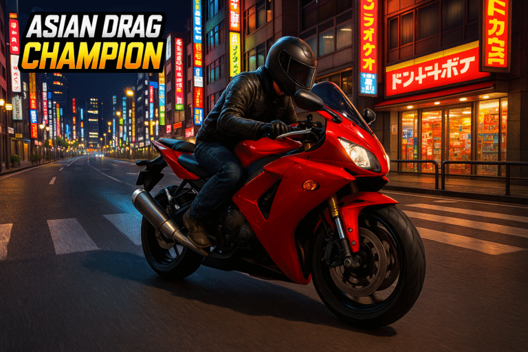 Asian Drag Champion MOD APK (Unlimited Money) – Race Superbikes Across Asia’s Iconic Citie