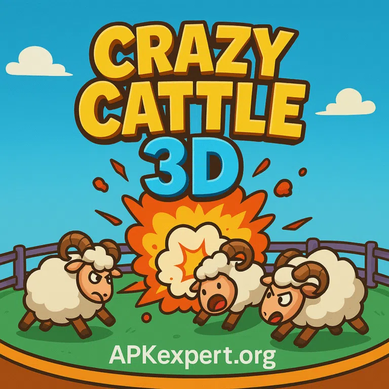 Explosive Cartoon Sheep Arena in Crazy Cattle 3D Game