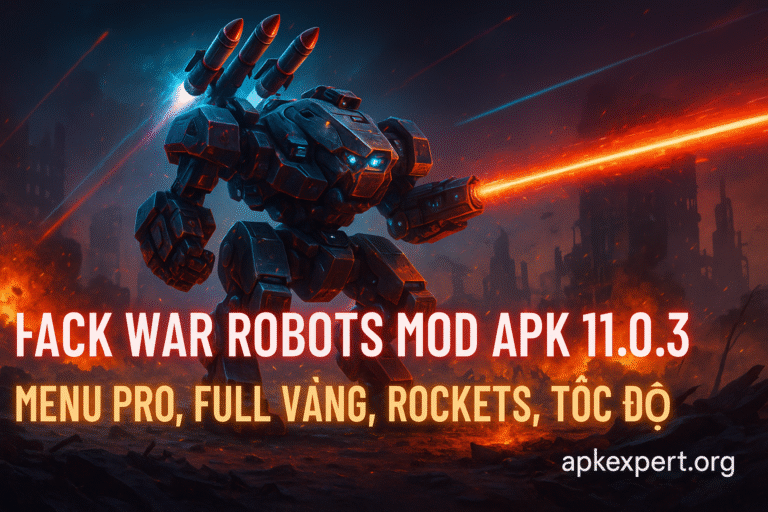 Hack War Robots MOD APK 11.0.3 (Menu Pro, Full Vàng, Rockets, Tốc Độ) – Tải Miễn Phí