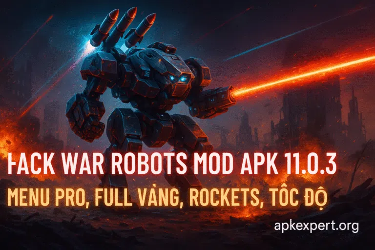 Hack War Robots MOD APK 11.0.3 (Menu Pro, Full Vàng, Rockets, Tốc Độ) – Tải Miễn Phí