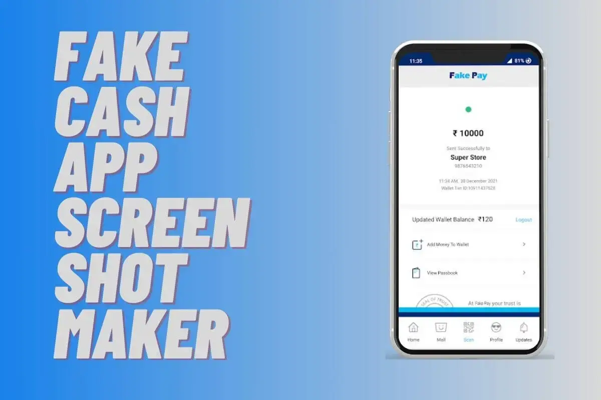 Fake Cash App Screenshot maker