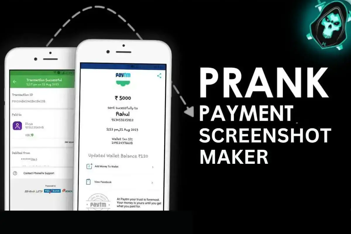 Fake Prank Payment Screenshot Maker