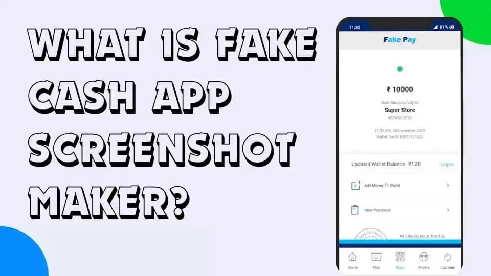What is Fake Cash App Screenshot maker?