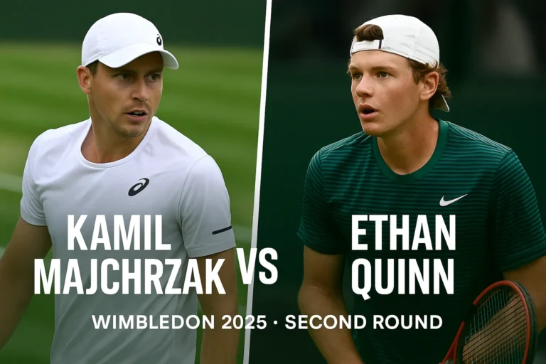 Kamil Majchrzak vs Ethan Quinn Wimbledon 2025 Match Preview, Prediction & Odds