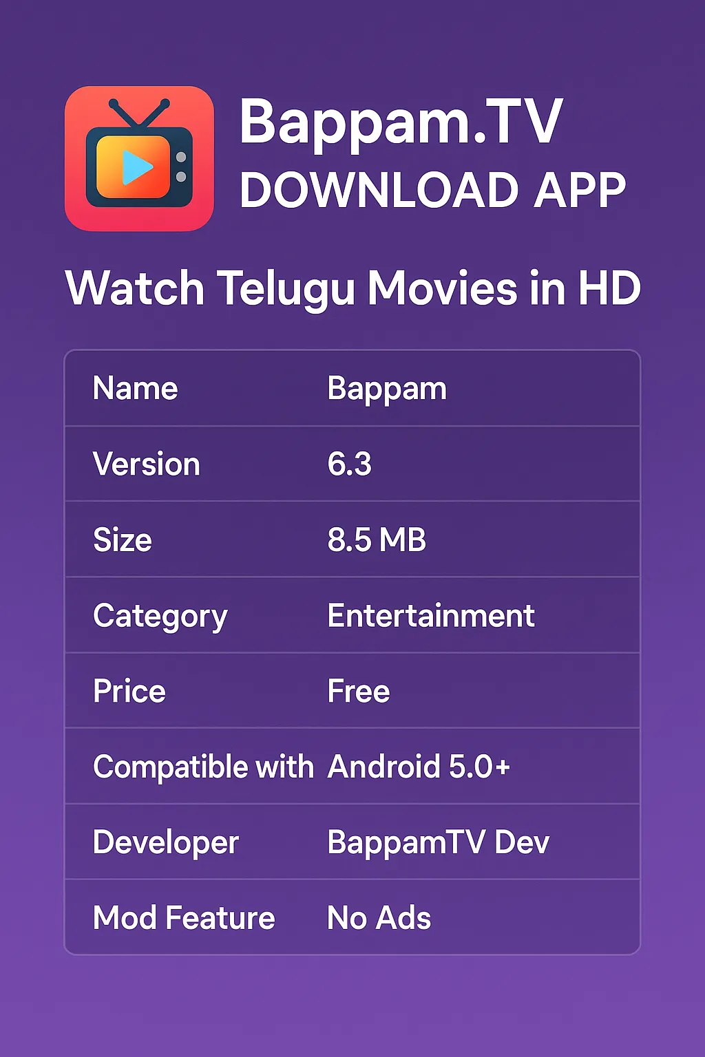 Bappam TV APK Download