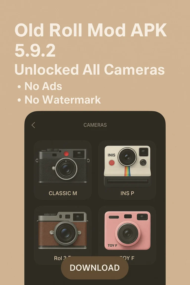 Old Roll Mod APK 5.9.2 (Unlocked All Cameras, No Ads) Download for Android