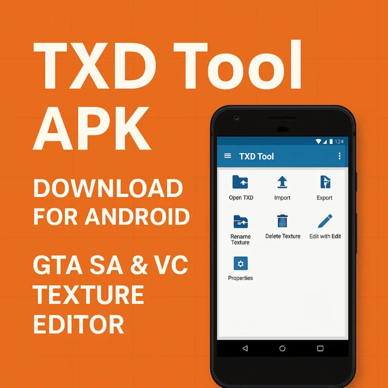 TXD Tool APK Latest Version for Android – GTA SA & VC Texture Editor | APKExpert.org